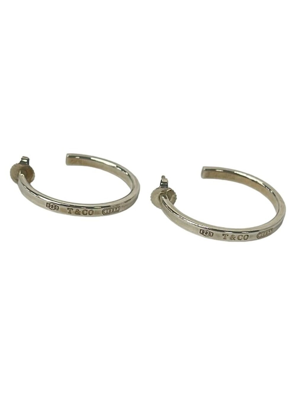 Tiffany & Co Earrings 1837 Silver
